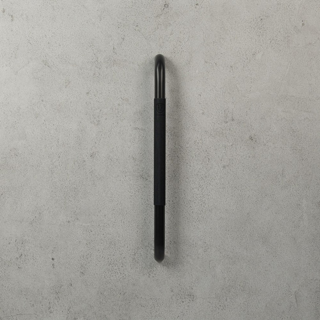 클린모드 항균 인조가죽 지퍼타입 세로형 문손잡이커버, 블랙