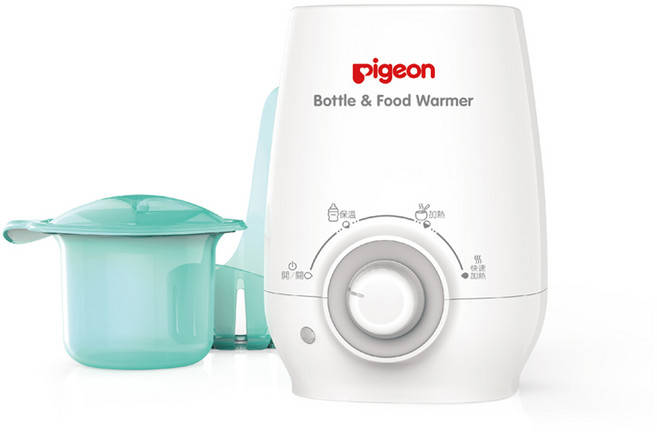 pigeon貝親溫奶器及食物加熱器 快速溫奶 操作簡單 安全材質, White, 1個