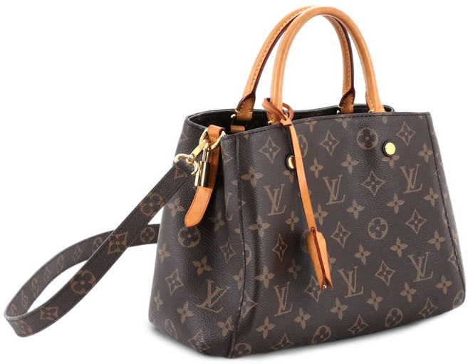 루이 비통 중고 몽테뉴 핸드백 모노그램 캔버스 BB 사첼 백