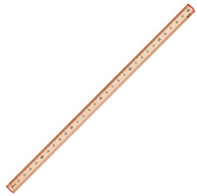 롭다 아크릴스틱자 30cm, Soil Pink, 1개