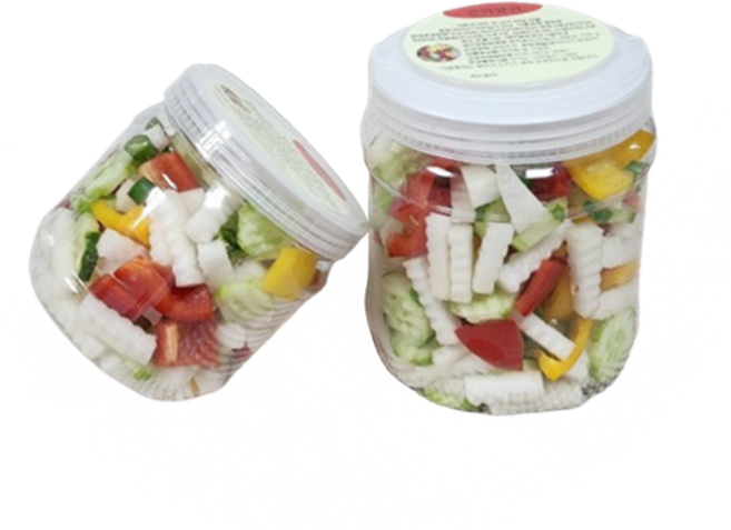 콩쥐팥쥐수제피클 무설탕 제로 무오이피망피클 다이어트 식단 집들이 선물 800g 1개