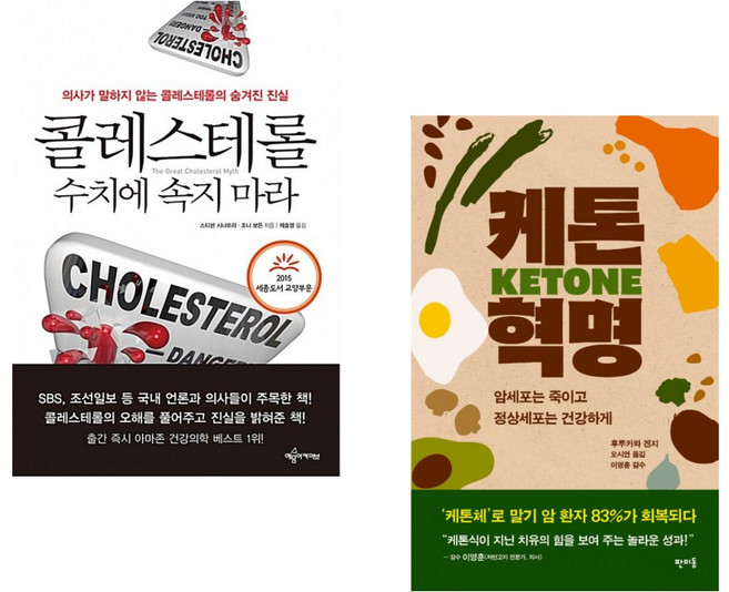 (스티븐 시나트라) 콜레스테롤 수치에 속지 마라 + (후루카와 겐지) 케톤 혁명 (전2권)
