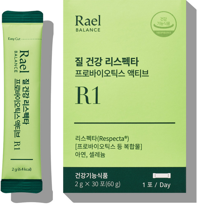 라엘 밸런스 질 건강 리스펙타 프로바이오틱스 액티브, 2g, 30, 30개