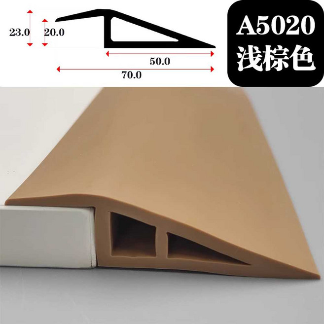 진입판 경사로 로봇청소기 문지방 pvc 경사판 문턱, 30. A5020 연갈색 20mm 1m, 1개