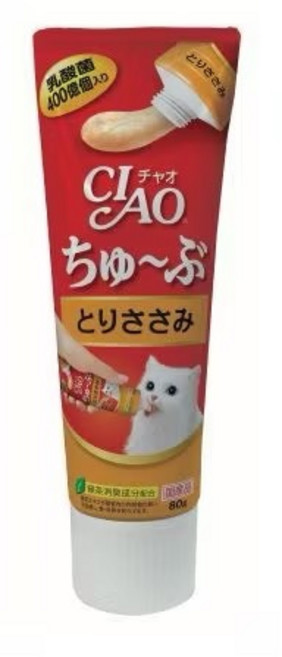 INABA CIAO 啾嚕 膏狀啾嚕肉泥, 80g, 6條, CS-153 雞肉