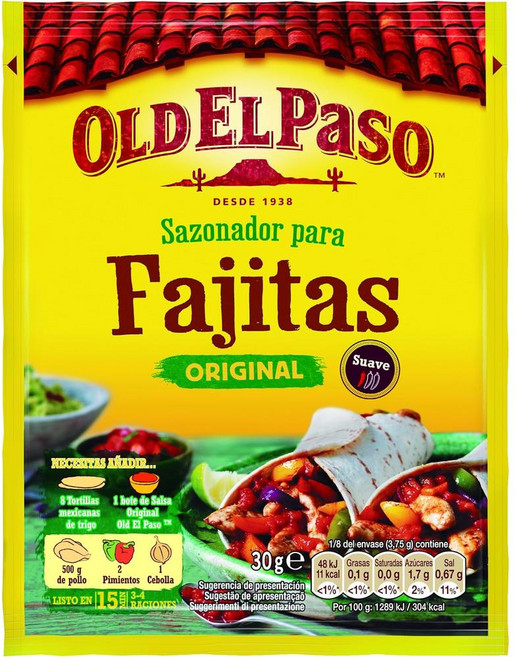 OLD EL Paso 올드엘파소 파지타 오리지날, 12개, 30g