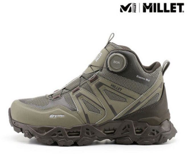 (매장정품) 밀레 MILLET 끈을묶을필요없는 BOA시스템 극강의가벼움 (DRY EDGE) 방수 투습이탁월한 공용등산화 엘라스모MD MXTSB948 (구매시 사은품등산양말증정)