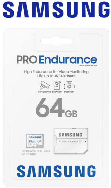삼성 마이크로 SD카드 신형 EVO PLUS 갤럭시 블랙박스 외장 메모리카드+ SD카드 케이스, 1개, 64GB