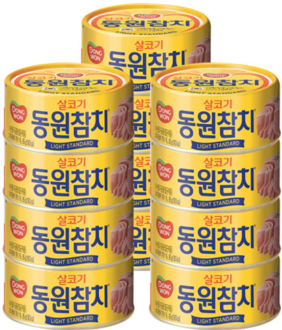 동원 라이트 스탠다드 캔 참치 85g