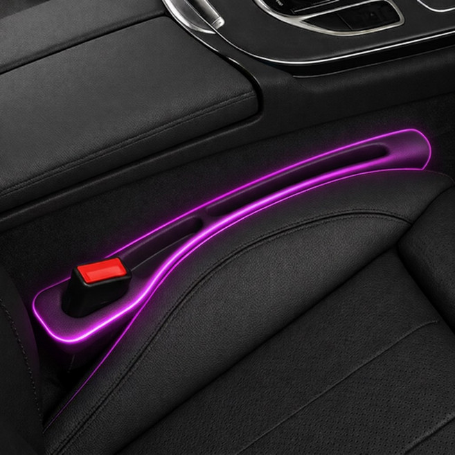 올탐 전차종 호환 자동차 틈새 방수 시트 사이드 포켓 수납 정리함, 2개, 블랙