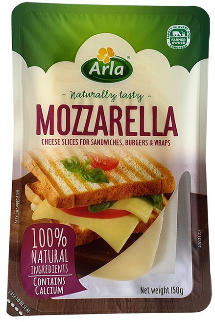 알라 Arla 슬라이스치즈 150g, 모짜렐라, 5개