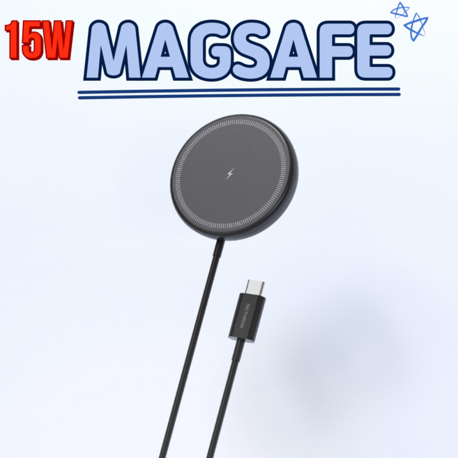 엑티몬 15W 홈 맥세이프 충전패드 ( MON-MAG-HOME), 1개, 블랙