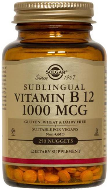 솔가 비타민 B12 1000mcg 너겟, 250정, 1개