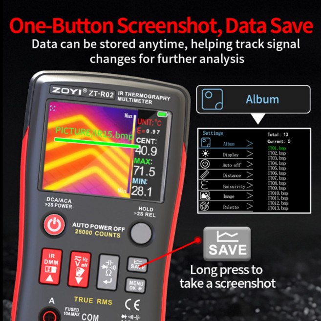 열화상카메라 열감지카메라 ZOYI 가용 열화상 카메라 -20 550 파이프라인 수리 검사에 사용되는 고해상도 적외선, [01] 옵션1