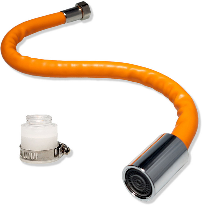 제로리빙 간편 결속 각도조절 수도꼭지 연장 호스, 1개