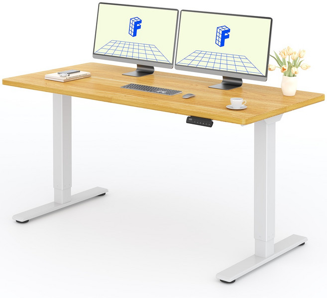 FlexiSpot 듀얼모터 모션데스크 EJ2 전동 높낮이조절책상 컴퓨터책상 A/S 5년 높이700-1190mm 내하중100KG, 화이트