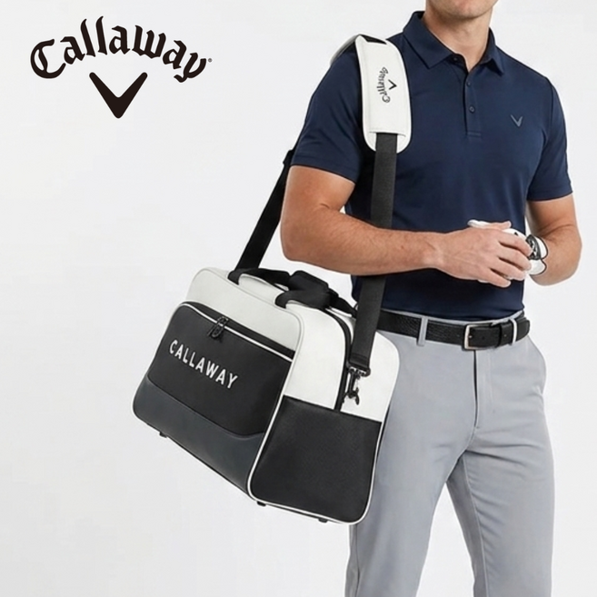 [정상가:219 000원] 캘러웨이 보스턴 백 골프백 골프 가방, 화이트