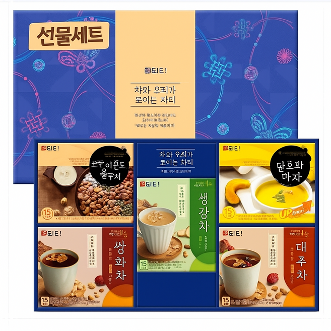 담터 정담종합세트, 1세트, 전통차 6종