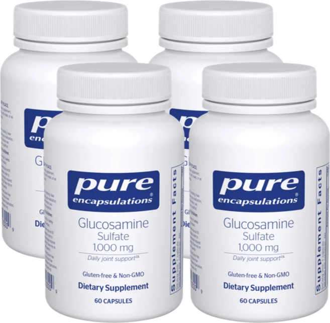 퓨어인캡슐레이션 글루코사민 Sulfate 1 000mg, 4개, 60정 - 쿠팡