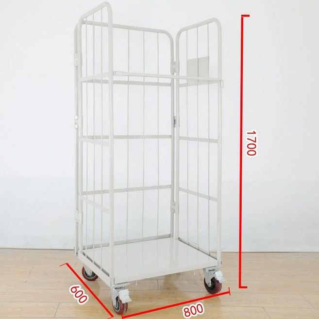 롤테이너 운반 짐수레 롤컨테이너 카트 대차, L800xW600xH1700, 1개