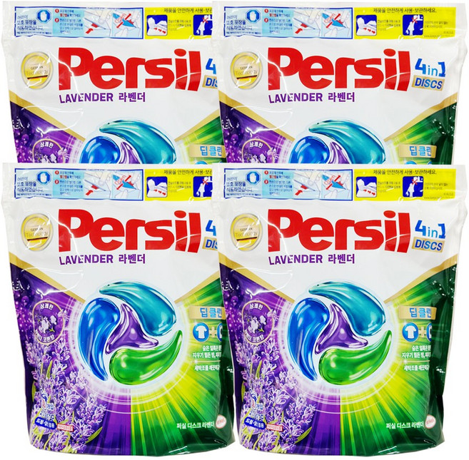 퍼실 디스크 캡슐세제 라벤더, 38개입, 4개