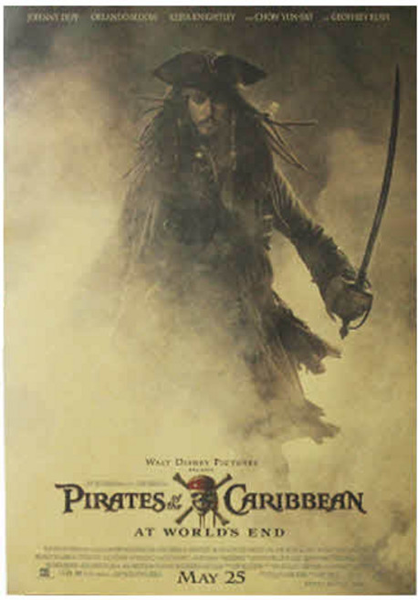 포스터리 빈티지 영화 포스터 A스타일 크래프트지 레트로 감성 인테리어 벽장식 카페 소품, M71-캐리비안의 해적