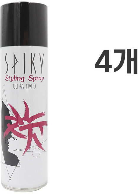 스파이키 스타일링 헤어스프레이 무향, 250g, 4개