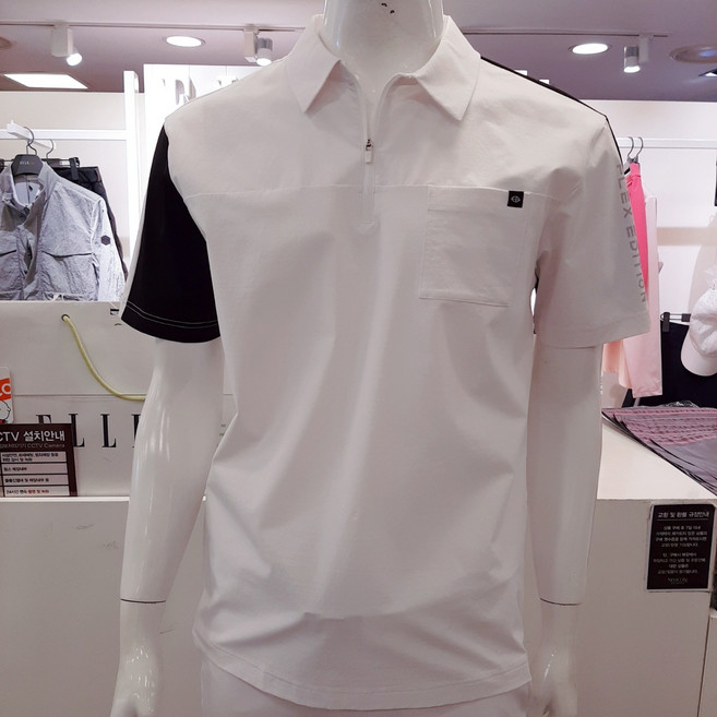 엘르골프 편안하고 깔끔한 앞포켓 포인트 우븐티셔츠 6K-35205820