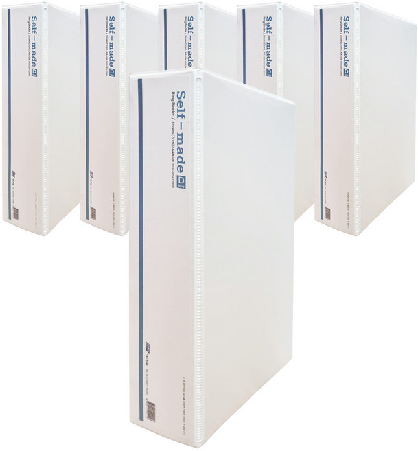 웰컴투 사다리 바인더 3공 7cm A4 백색, 6개입