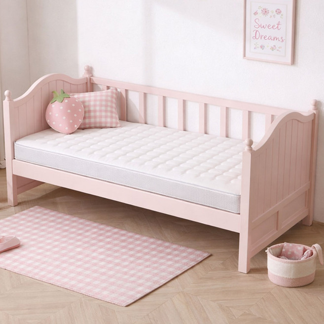 상일리베가구 플리 원목 2단 트런들 호환형 어린이 침대프레임 S (높은 풋보드), 아이보리