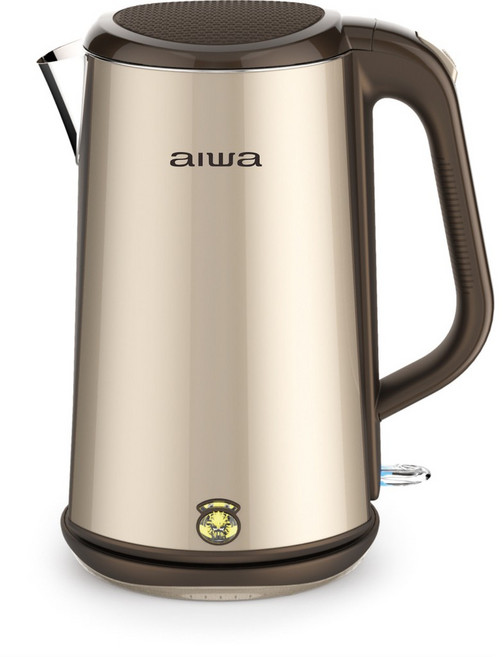 AIWA 愛華三層防燙電茶壺 DKS1318 安全防燙 快速煮沸, 香檳金