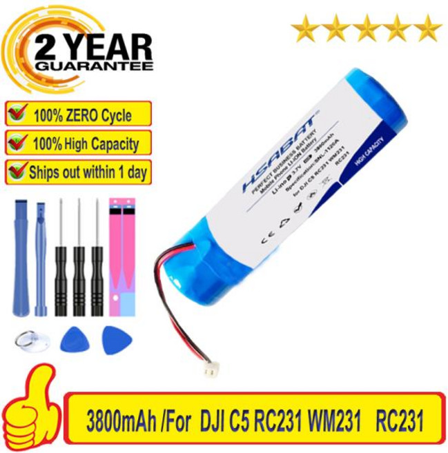 DJI 미니4K 3SE 매빅 에어2 2S 3 프로 RC N1(RC231) C2 MR1SS5용 3800mAh 리모컨 배터리, 07 RC N1 RC231