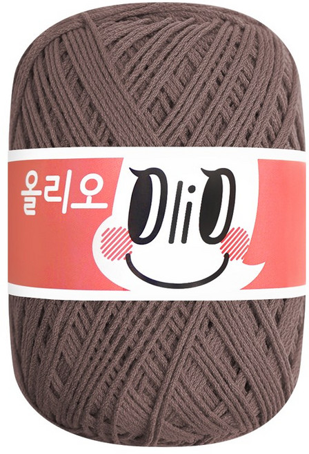 [삼성모사 10+1] 올리오 유연하고 탄탄한 뜨기 편한 실 (큐프라 50%+아크릴 30%+폴리아마이드 20%), 716 밀크코코아, 1개