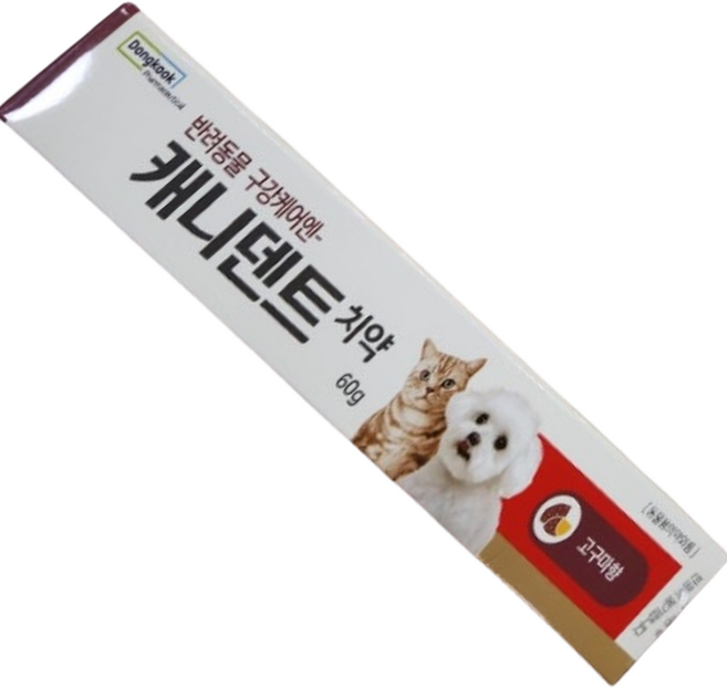 동국제약 캐니덴트 치약 고구마맛 반려동물 구강케어, 6개, 60g
