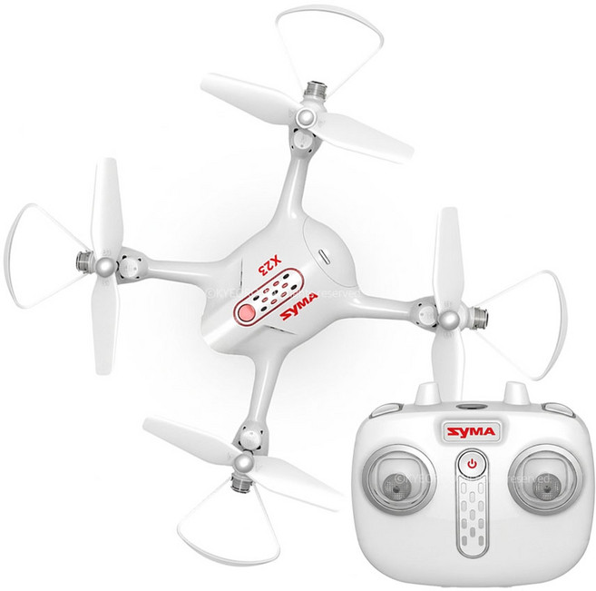 SYMA 드론 X23 화이트 / 자동고도유지 원키이착륙 360도플립 초보자 입문자 교육용