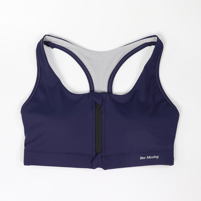 운동 헬스 빅사이즈브라 노와이어 신축원단 앞지퍼 브라 소프트 브라탑나시 JR20110924