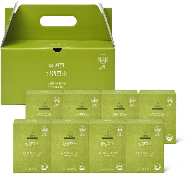 네츄럴굿띵스 속편한 생생효소 30포 8개입 선물박스, 90g, 8박스