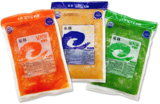 신선한 바다냄새 동림 냉동 날치알 800g 1팩 담홍/골드/와사비 선택가능, 동림 날치알 담홍 800g1팩, 1