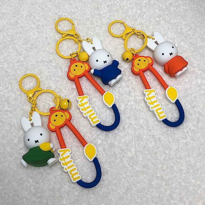 정품 미피 키링 가방고리 백참, 1개, 오렌지