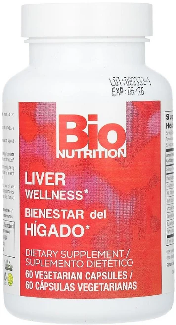 Bio Nutrition Liver Wellness 바이오 뉴트리션 밀크씨슬 볼도 아티초크 민들레 뿌리 우엉 알파리포산 글루타티온 포스파티딜콜린 셀레늄 함유 60정, 1개 - 쿠팡