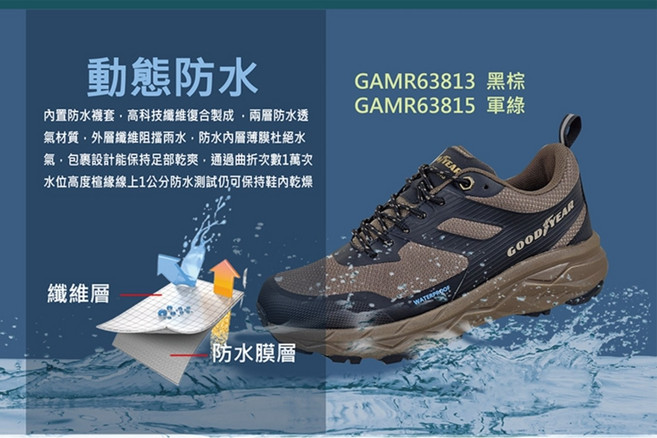 Goodyear 運動休閒鞋 動態防水