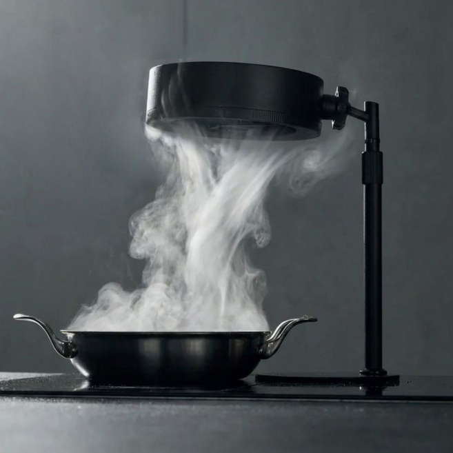 플러스에어 이동식 무선 미니후드 냄새제거 저소음 차박 주방 무빙후드 MF-100, 단순배송상품