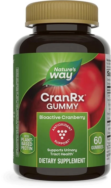 네이처스웨이 크랜Rx 바이오액티브 크랜베리 구미 60정, 60 Count (Pack of 1), 1개 - 쿠팡