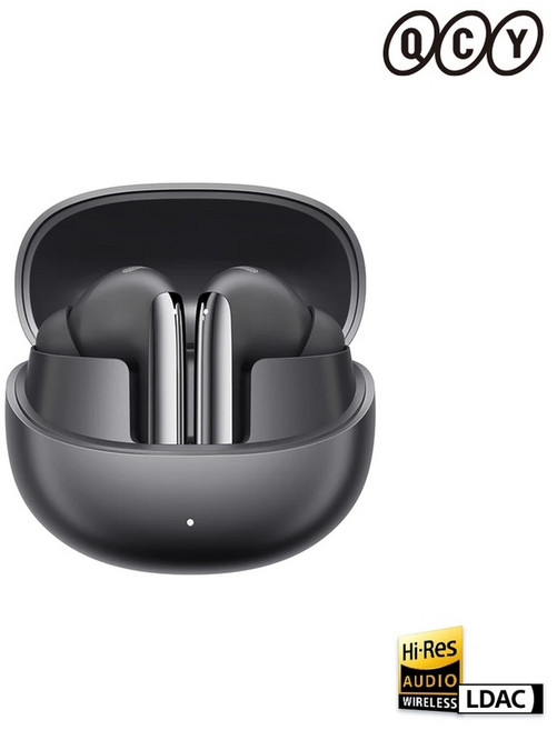 QCY 멜로버즈 프로 HT08 블루투스 이어폰 노이즈캔슬링, 블랙