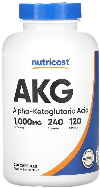 Nutricost AKG(알파-케토글루타르산) 1 000mg 캡슐 240정(캡슐 1정당 500mg), 상품, 1세트, 240정 - 쿠팡