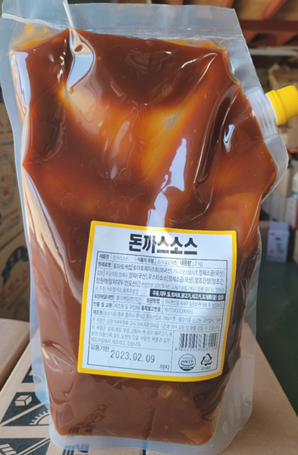 도매 업소용 돈까스 소스 2kg 5개 돈소스 액상 양념 동보식품