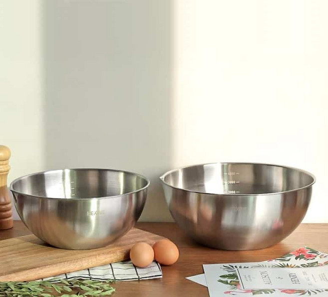 스탠 그릇 샐러드 계량 3종 세트 주방용 헤킨스 믹싱볼 20cm, 헤킨스 믹싱볼 30cm, 1개