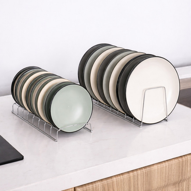 인슈퍼 접시 정리대 그릇 꽂이 올스텐 2종, 스테인리스, 1세트