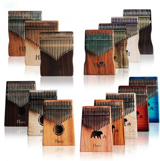 하루 칼림바 17건반 21건반 할로우바디 플레이트 로즈우드 메이플 코아, 곰돌이 플레이트 코아 17건반, 1개