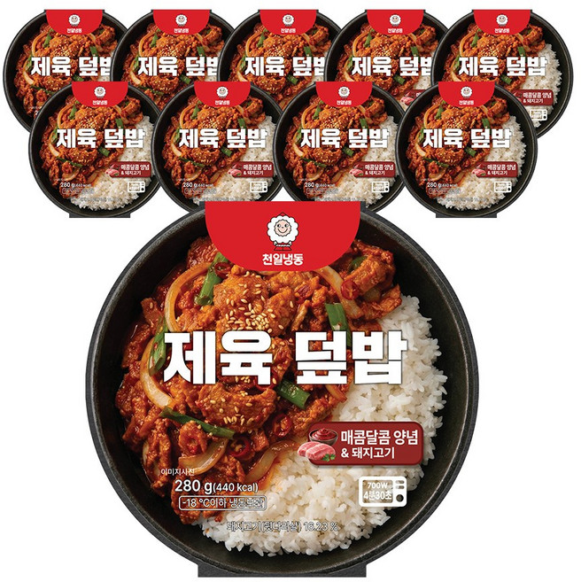 [본사직영] 천일식품 제육 덮밥, 10개, 280g